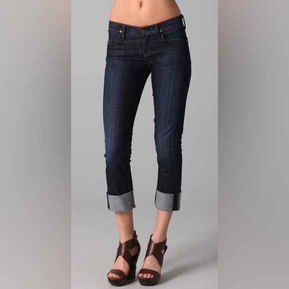 Citizens of Humanity Dani Cuffed Crop Leg Jeans - Picture 1 of 8